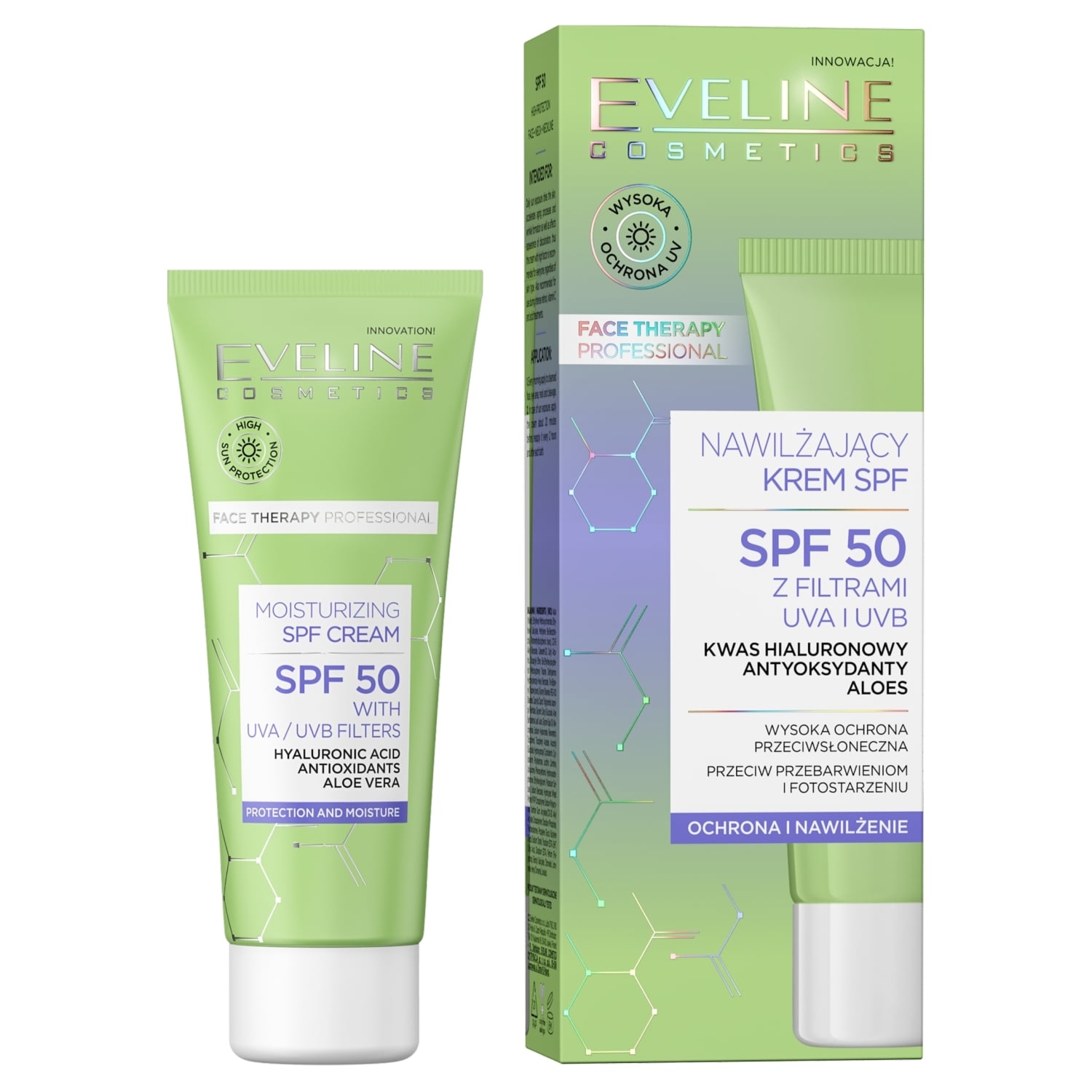 EVELINE Face Therapy Professional Nawilżający krem SPF 50