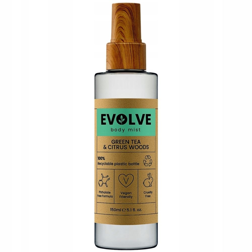 Evolve Green Tea & Citrus Woods mgiełka do ciała 150 ml