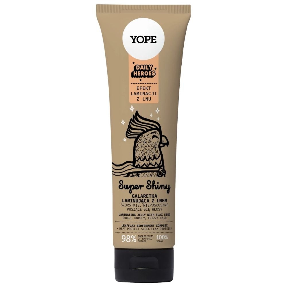Yope Super Shiny galaretka laminująca do włosów 140 ml