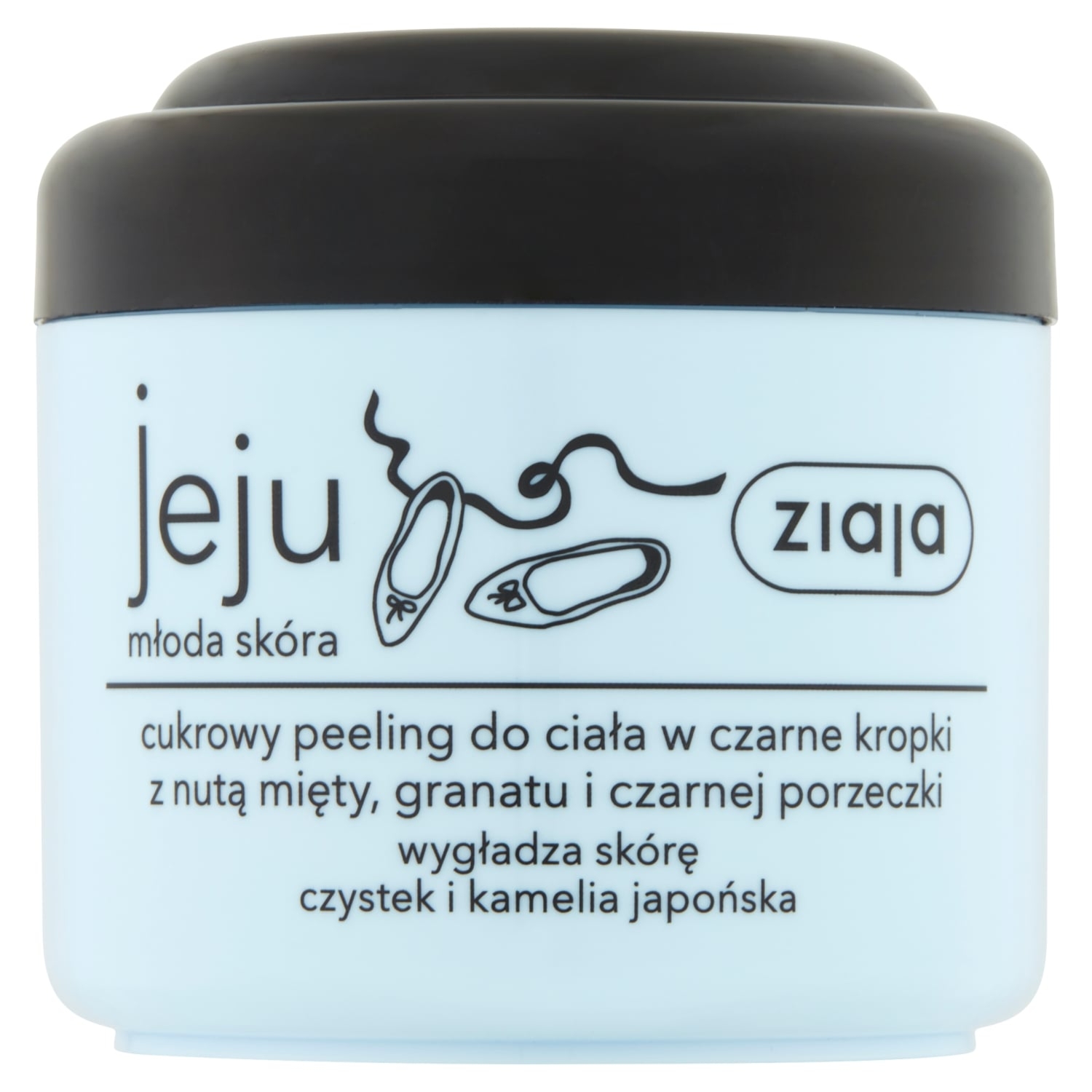 Ziaja Jeju Cukrowy peeling do ciała w czarne kropki 200 ml