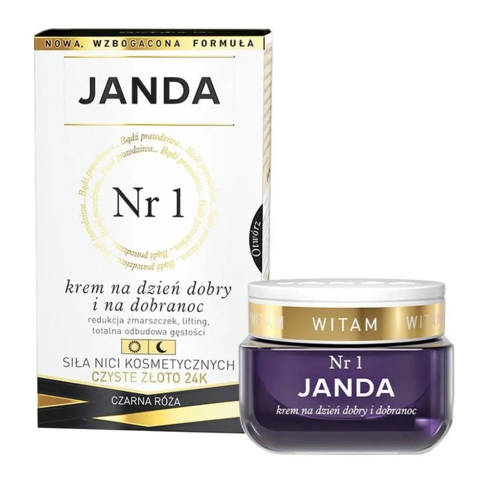 Janda Krem Nr 1 z Czystym Złotem na dzień dobry i na dobranoc 50 ml