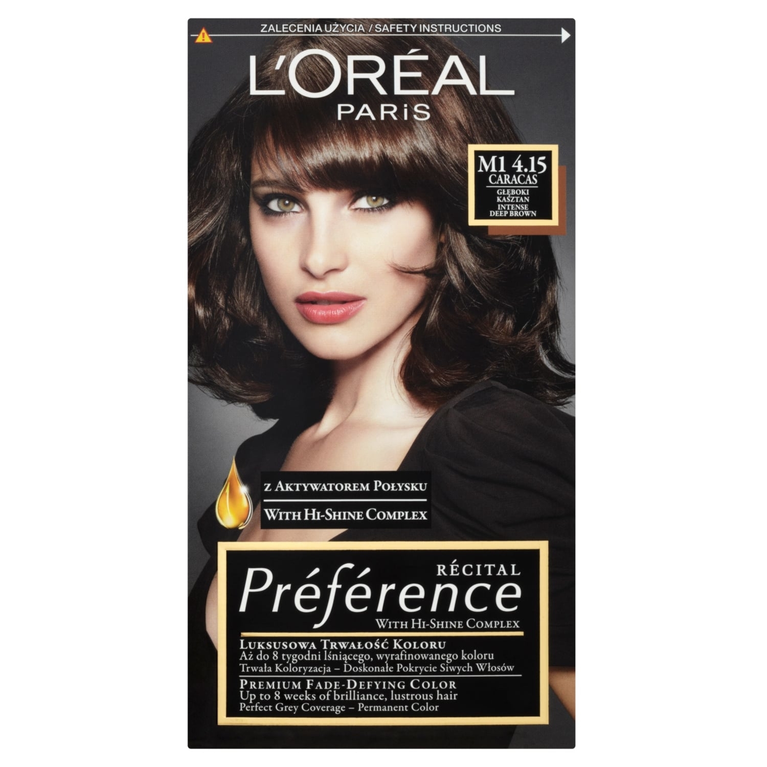 L'Oreal Paris Recital Preference Farba do włosów M1 4.15 Caracas