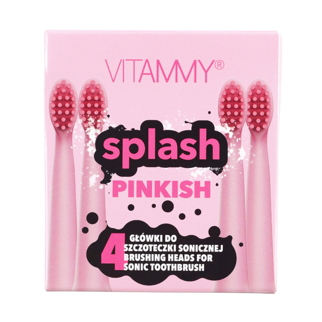 Vitammy SPLASH PINKISH końcówki do szczoteczki sonicznej