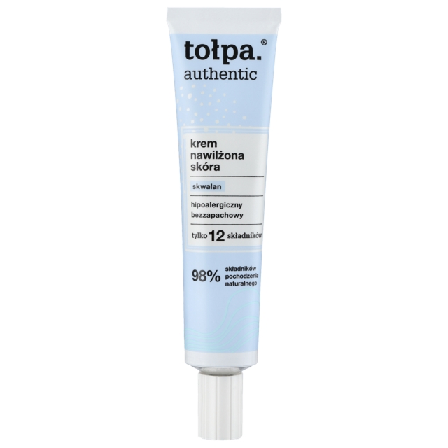 TOŁPA AUTHENTIC Hipoalergiczny krem nawilżający, skwalen, 40 ml