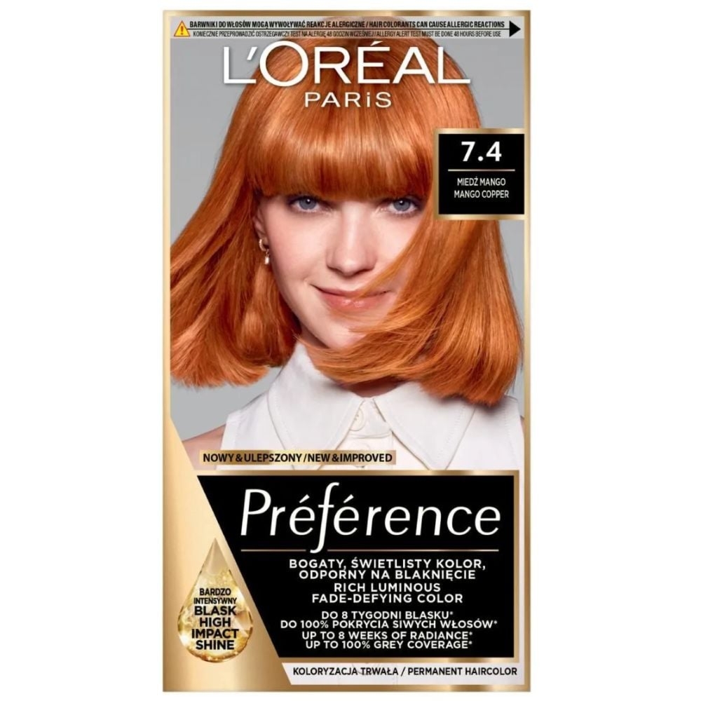 L'Oreal Paris Feria Preference Farba do włosów 74 Mango