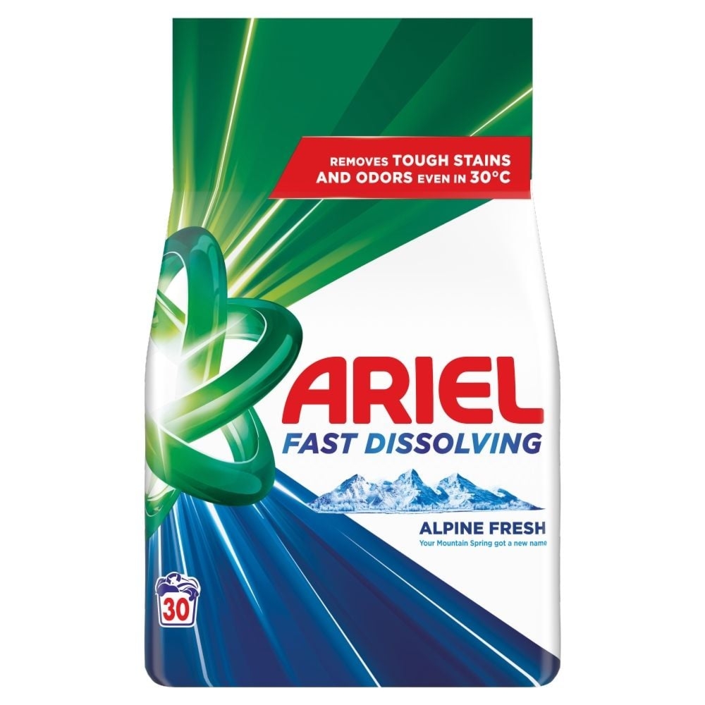 Ariel Fast Dissolving Alpine Fresh proszek do prania 1,65 kg