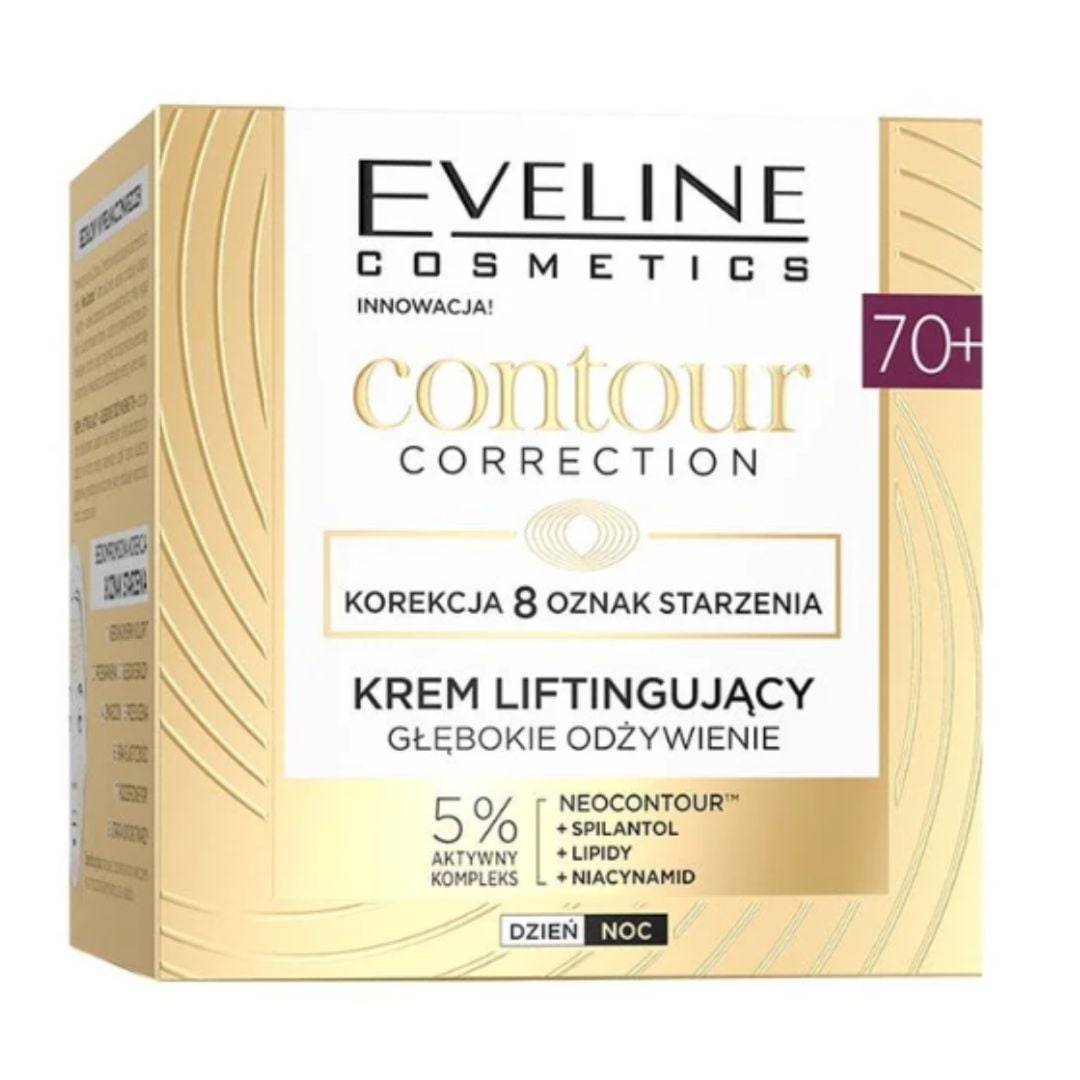 Eveline krem do twarzy na dzień i na noc 70+ Contour Correction 50 ml
