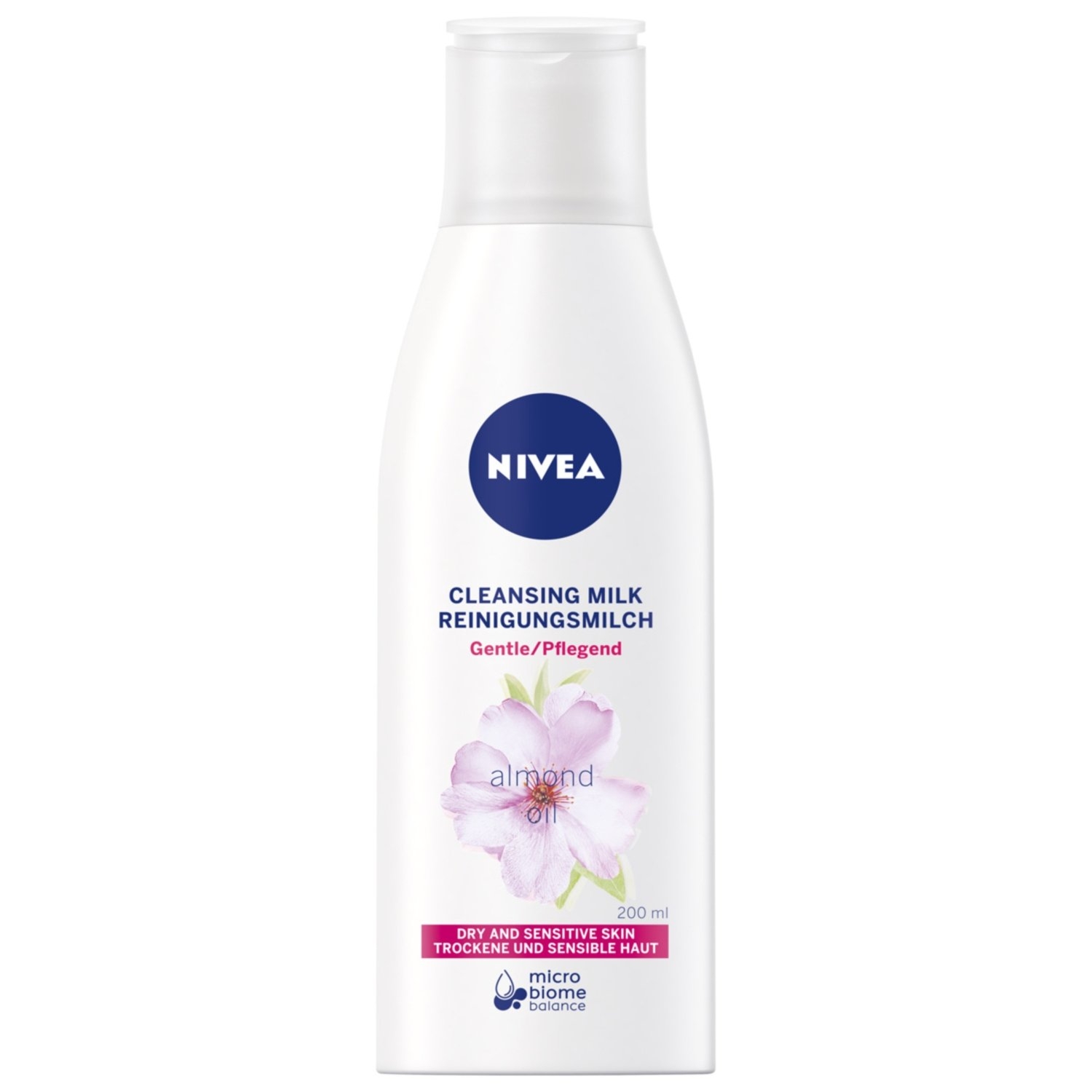Nivea Łagodne mleczko oczyszczające do cery suchej i wrażliwej 200 ml