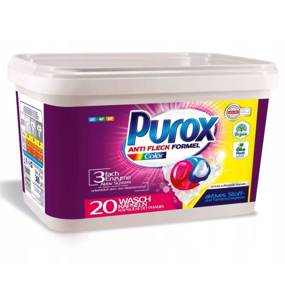 Purox Anti Flex Formel Color kapsułki do prania 20 szt.