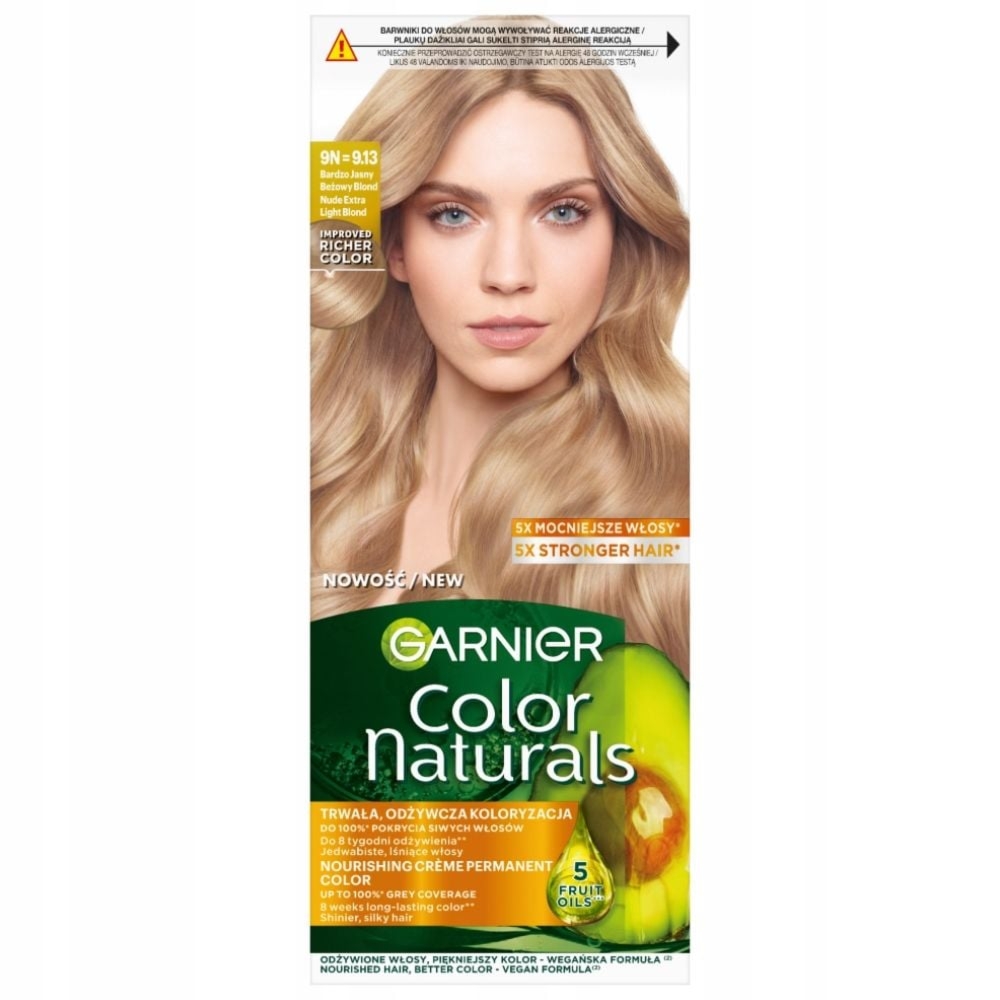 Garnier Color Naturals 9N=9.13 Jasny Beżowy Blond farba do włosów 112 ml