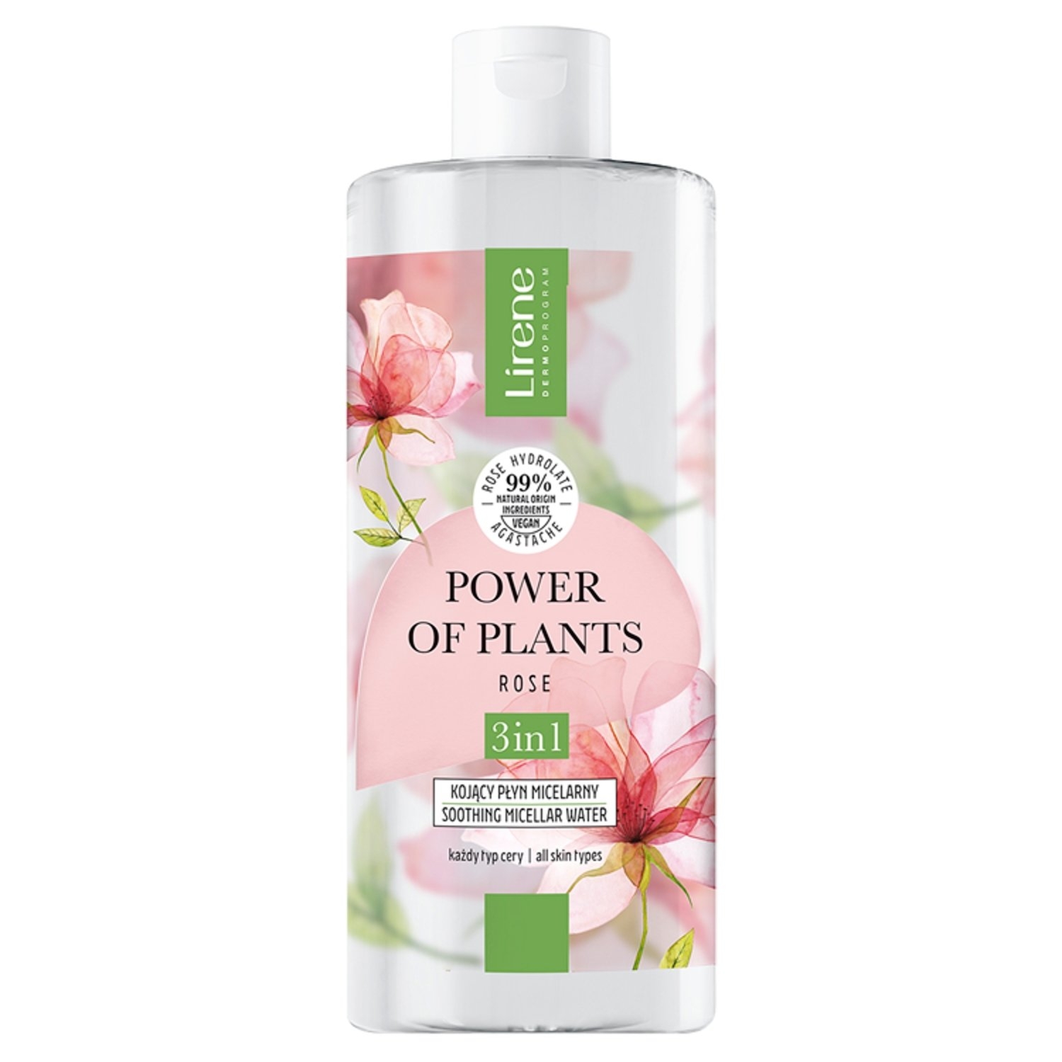 Lirene Power of Plants Kojący płyn micelarny 400 ml