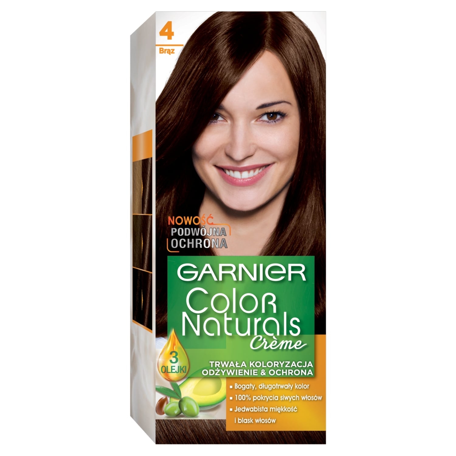 Garnier Color Naturals Creme Farba do włosów 4 Brąz