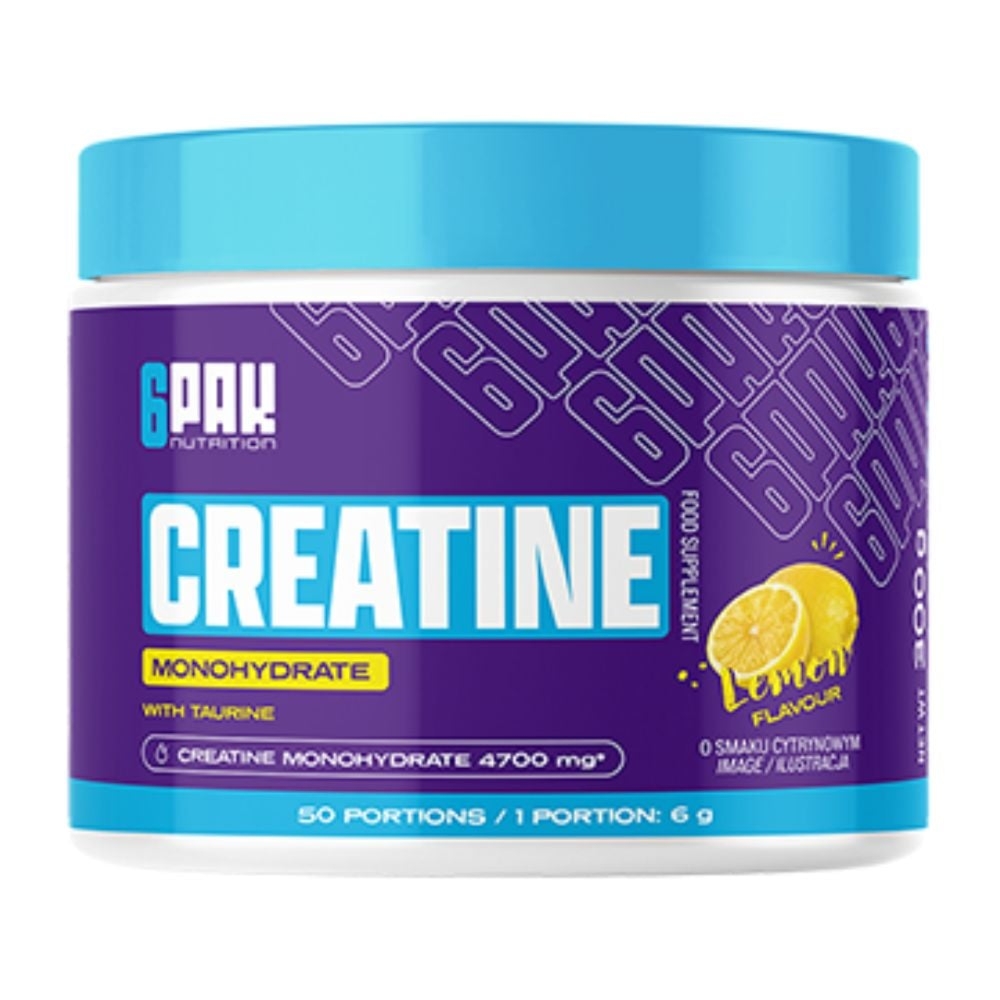 6Pak Creatine Monohydrate Lemon kreatyna 300 g