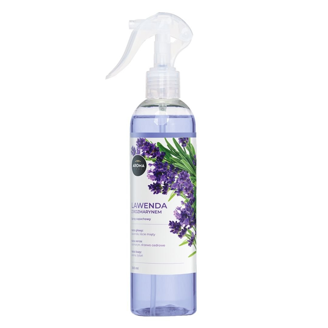 Aroma Home odświeżacz powietrza spray Lawenda z Rozmarynem 300 ml