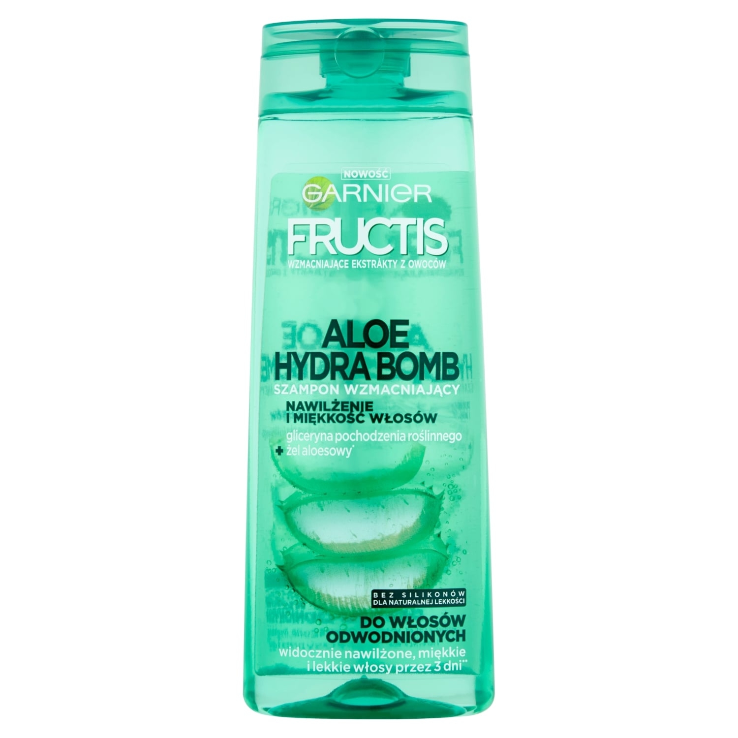 Garnier Fructis Aloe Hydra Bomb Szampon wzmacniający do włosów odwodnionych 400 ml