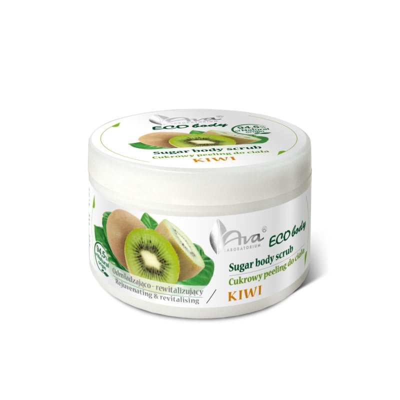 AVA cukrowy peeling do ciała Kiwi Eco Body 250 ml