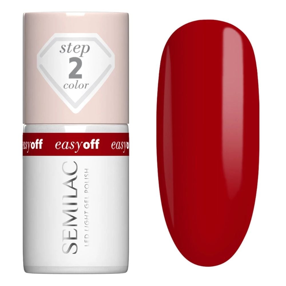 Semilac L18 Easy Off Lakier do Paznokci Led Light The Red Core 7 ml