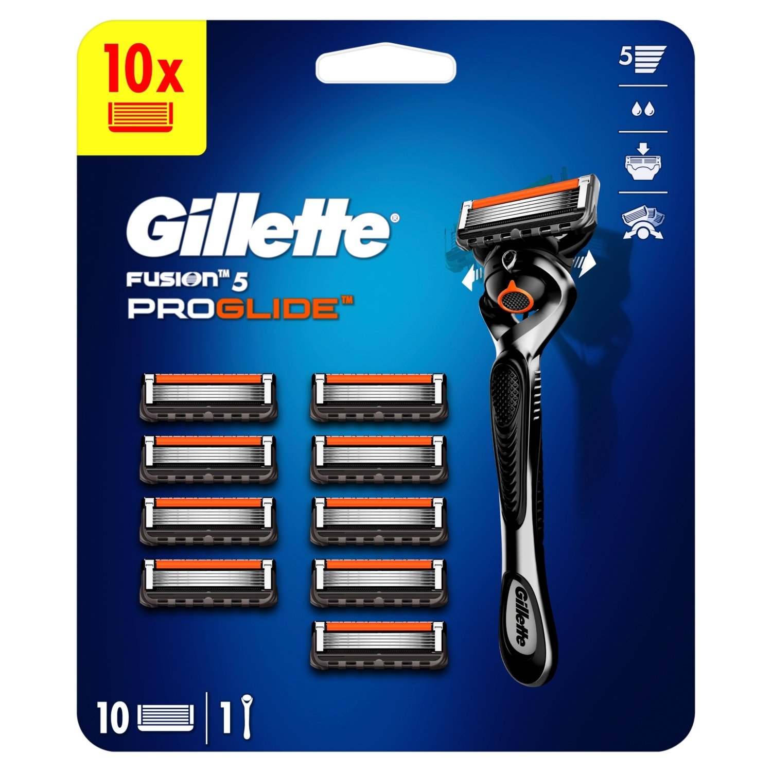 Gillette ProGlide Maszynka do golenia dla mężczyzn - 10 Ostrzy