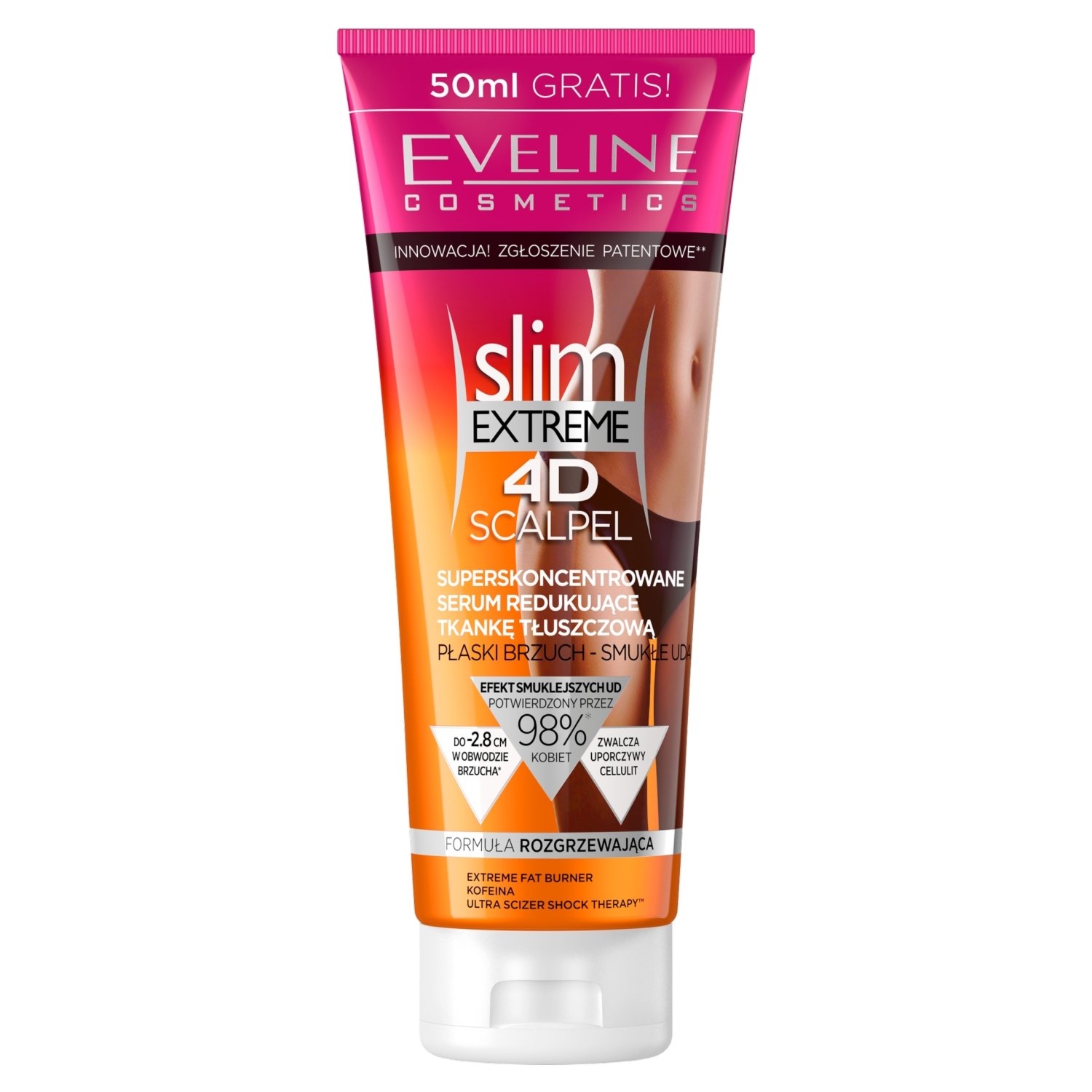Zdjęcia - Kremy i toniki Eveline Cosmetics Eveline serum redukujące tkankę tłuszczową Slim Extreme 4D Scalpel 250 ml 