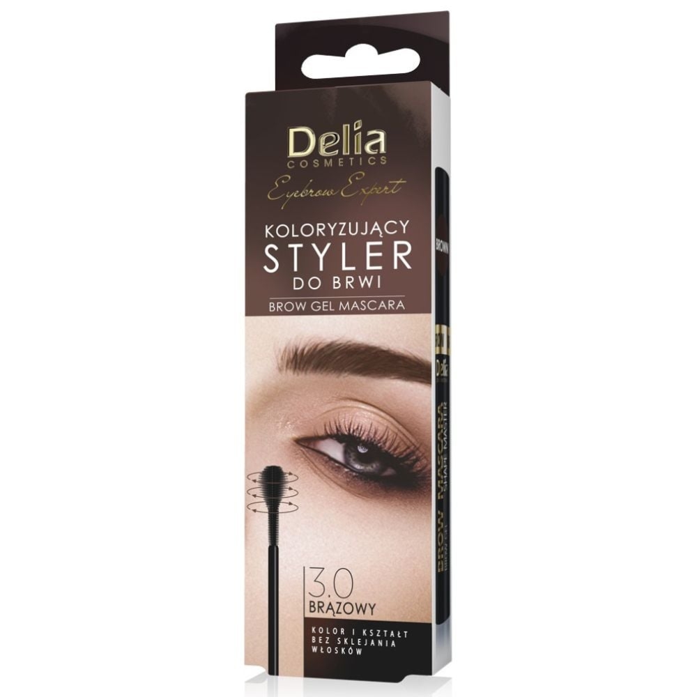 Delia 3.0 Brązowy koloryzujący styler do brwi 11 ml