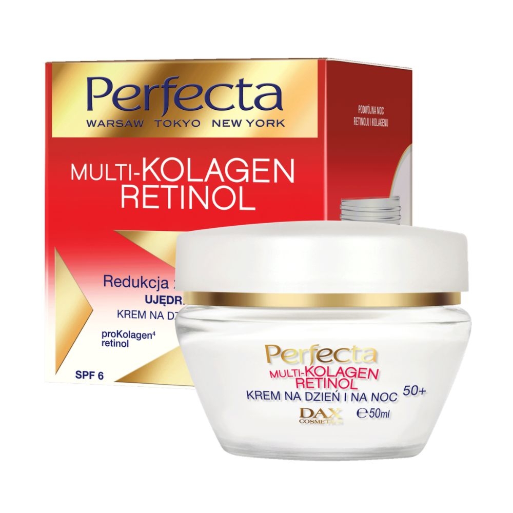 Perfecta Multikolagen Retinol krem na dzień i na noc 50+ 50 ml