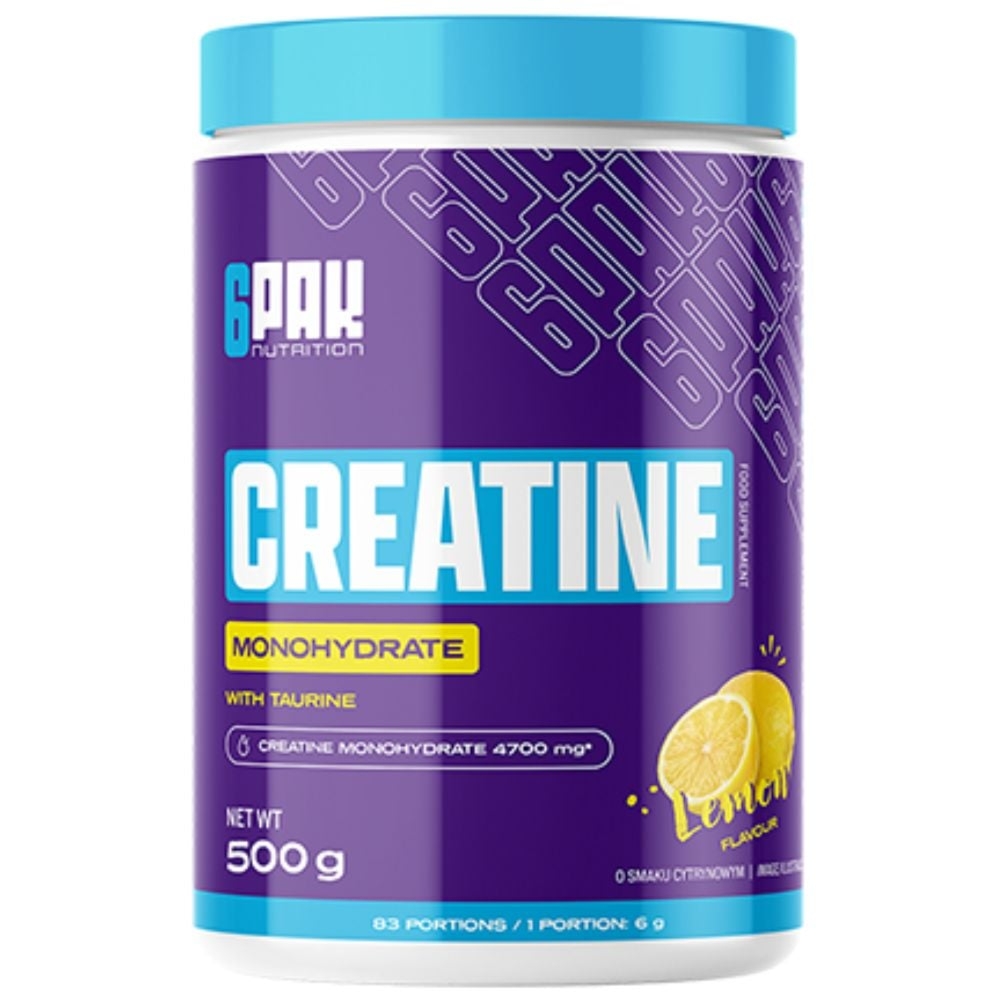 6Pak Creatine Monohydrate Lemon kreatyna 500 g