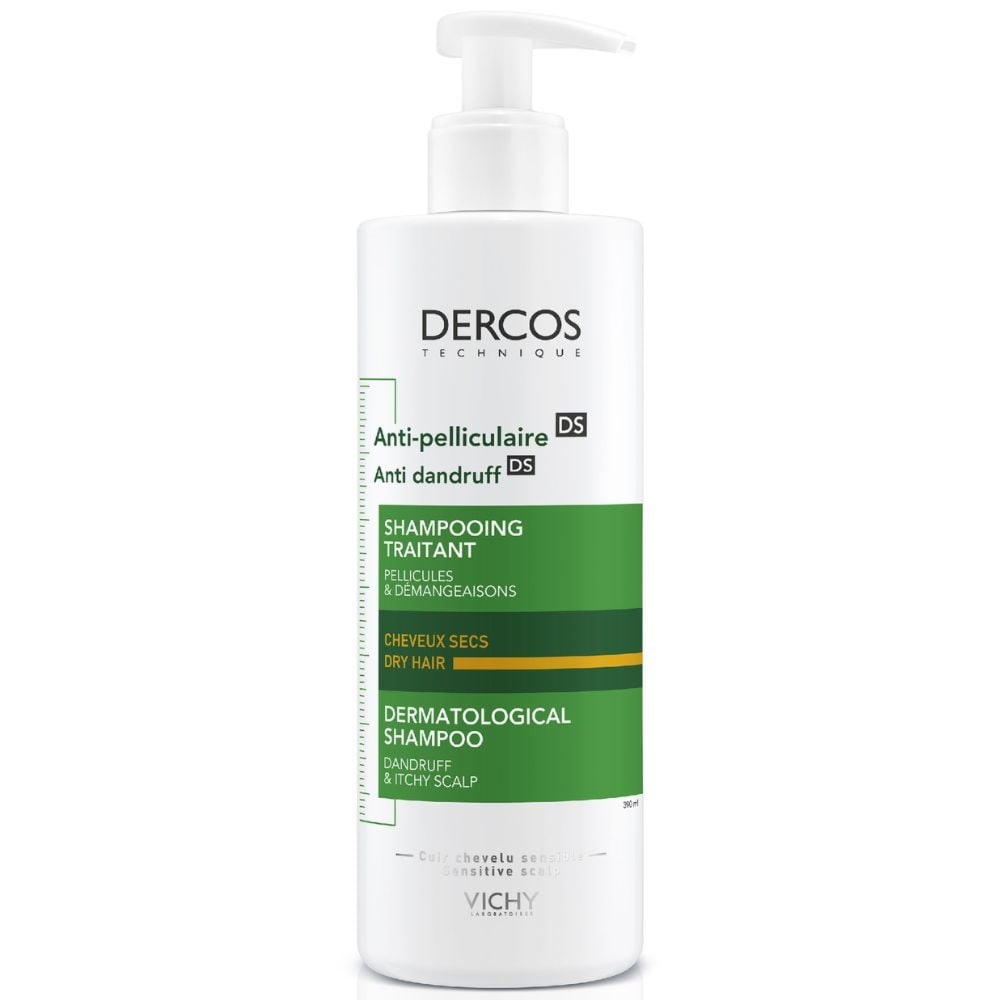 VICHY Dercos szampon przeciwłupiezowy do włosów suchych 390ml