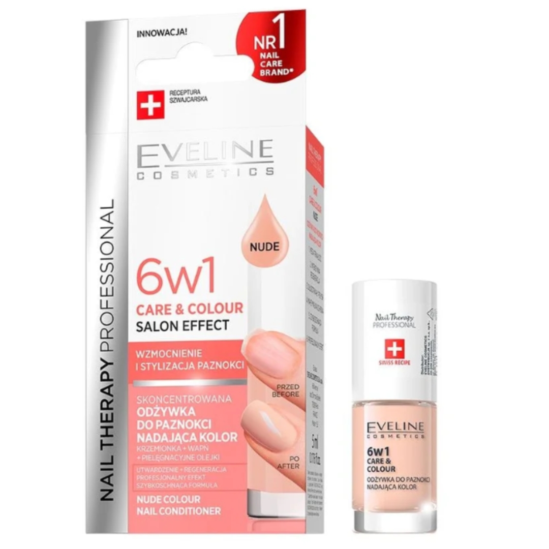 Eveline odżywka do paznokci 6w1 Nail Therapy Professional Nude 5 ml