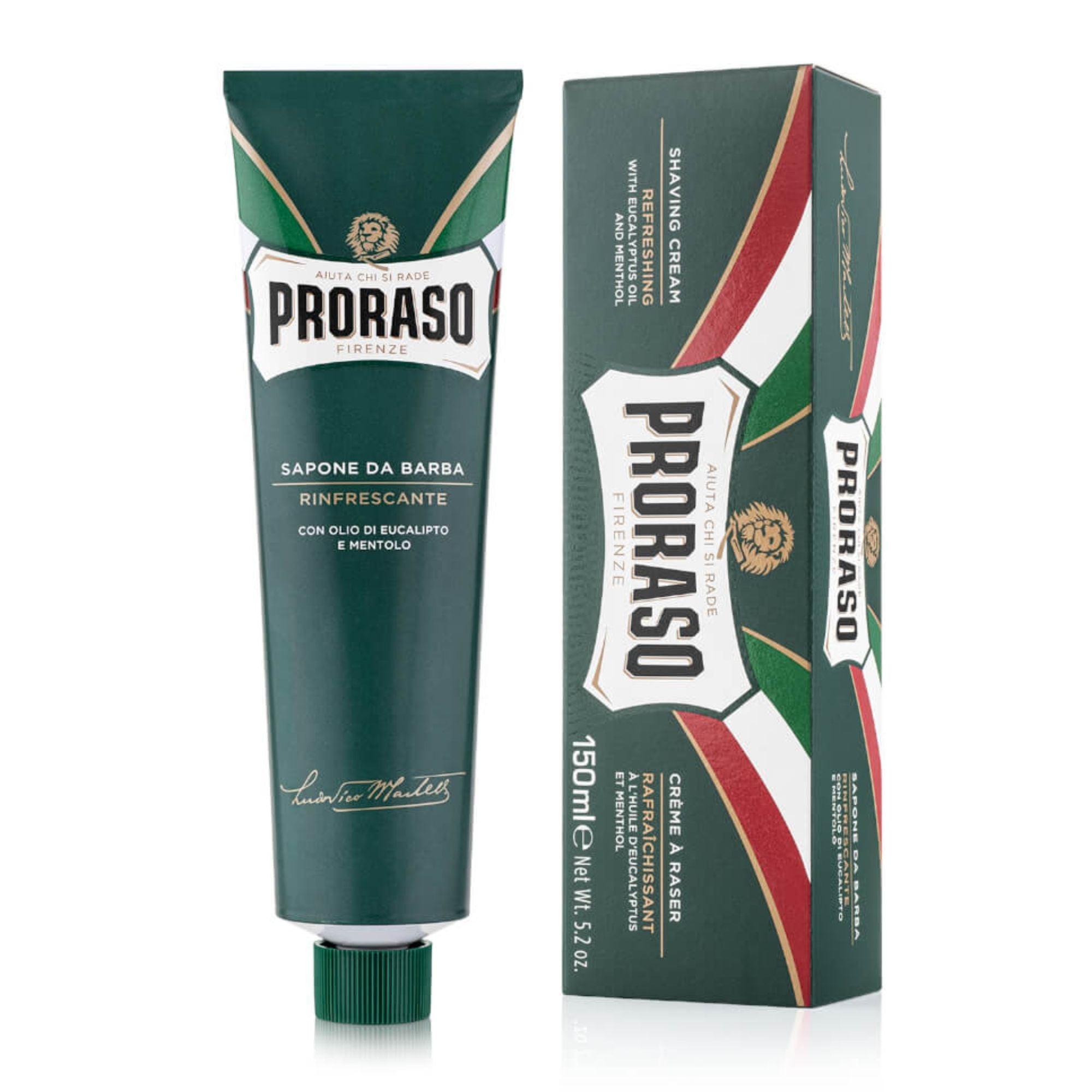PRORASO Green mydło do golenia w tubce orzeźwienie 150 ml