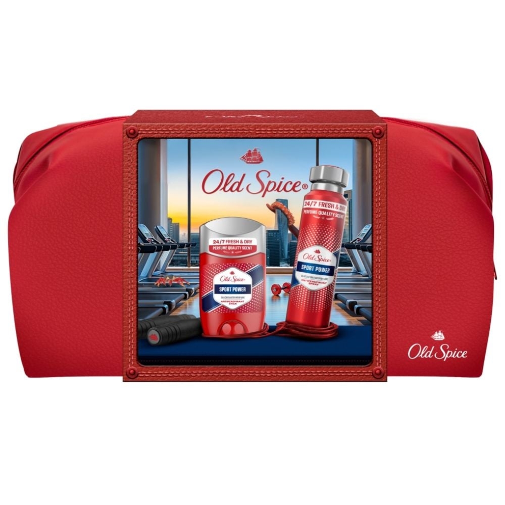 Old Spice Sport Power zestaw podarunkowy w kosmetyczce 1 sztuka