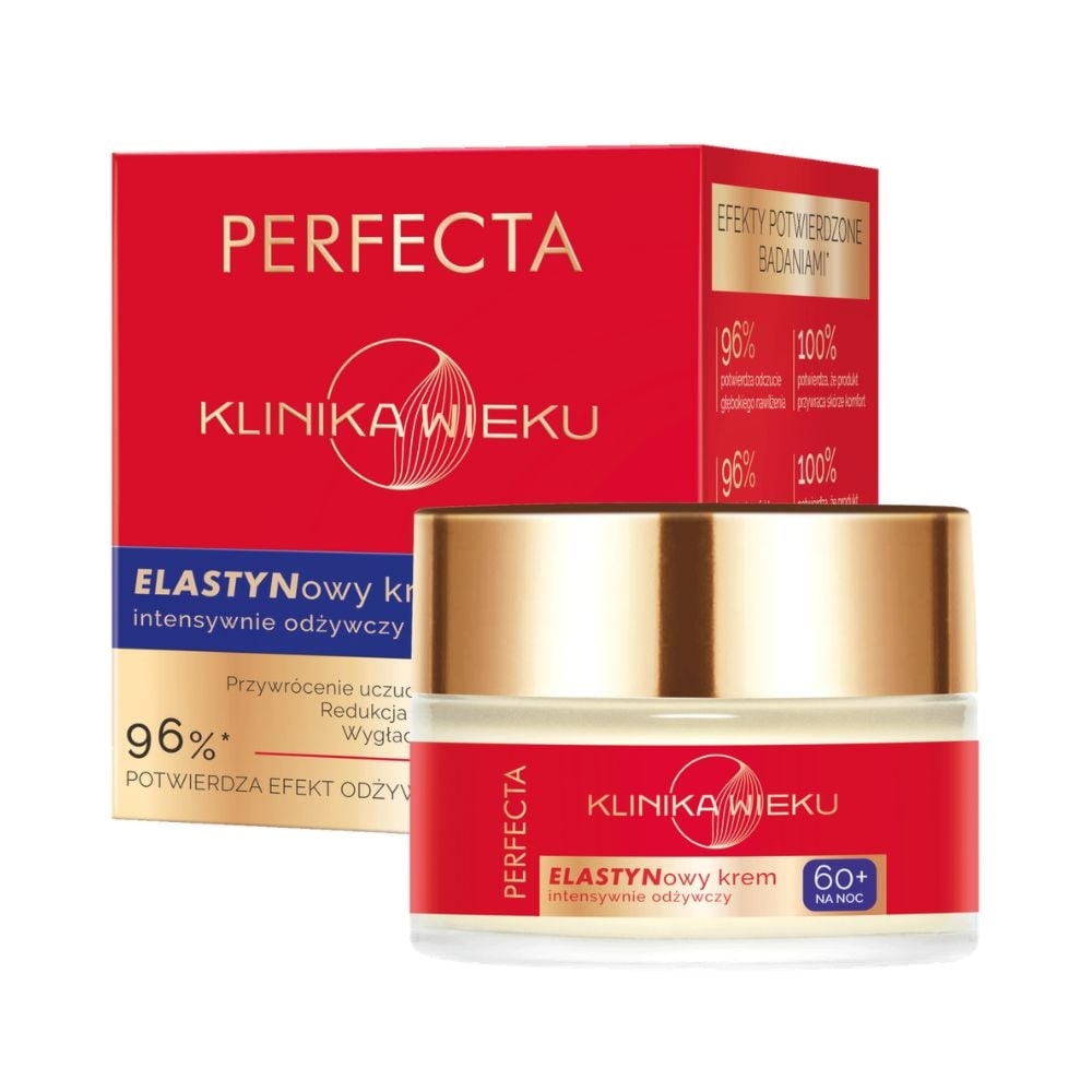 Perfecta Klinika Wieku Elastynowy Krem odżywczy na noc 60+ 50ml