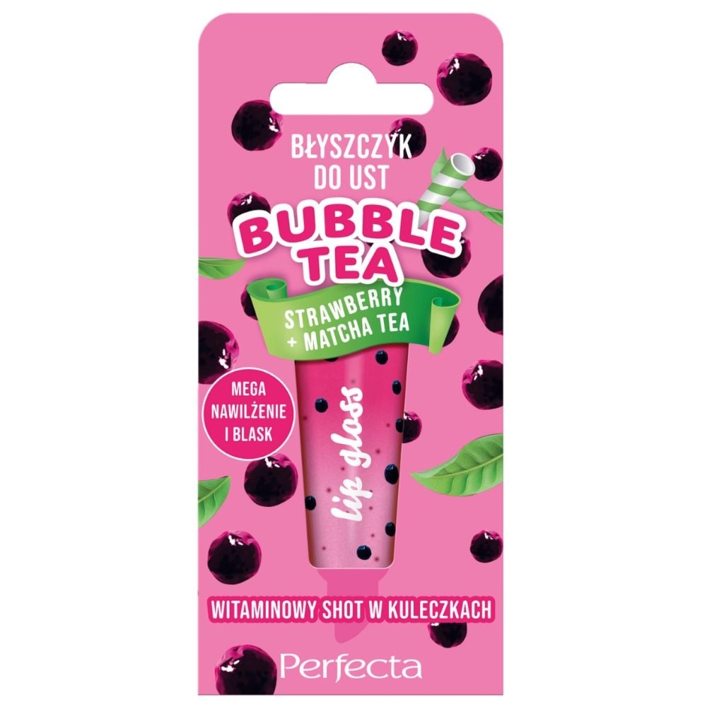 Perfecta błyszczyk BUBBLE TEA STRAWBERRY 10G