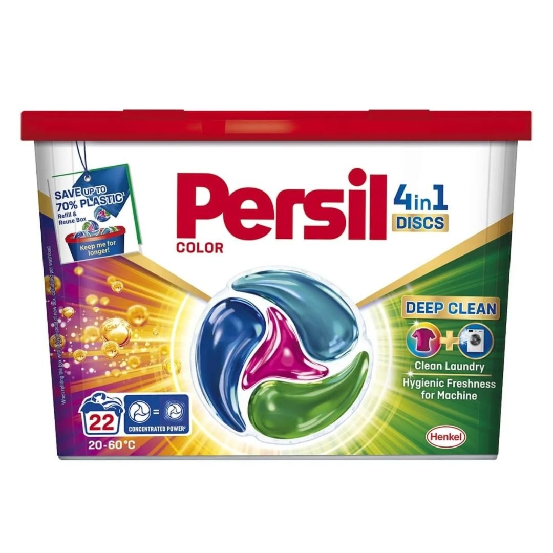 Persil kapsułki do prania tkanin kolorowych 4w1 Discs Color 22 sztuki