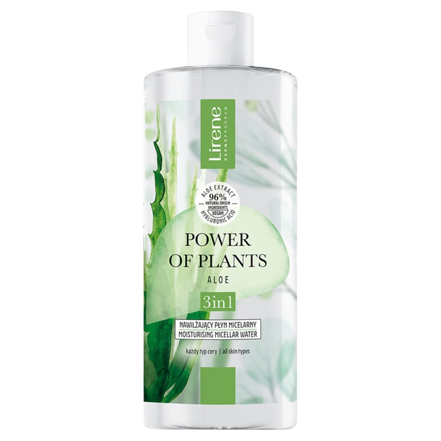 Lirene Power of Plants Nawilżający płyn micelarny 400 ml