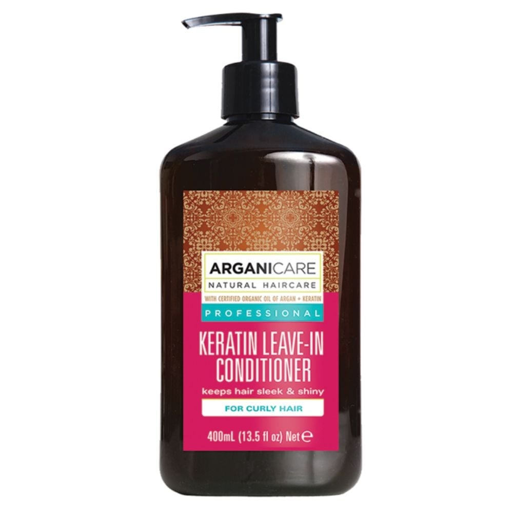 Arganicare Keratin odżywka bez spłukiwania do kręconych włosów z keratyną 400 ml
