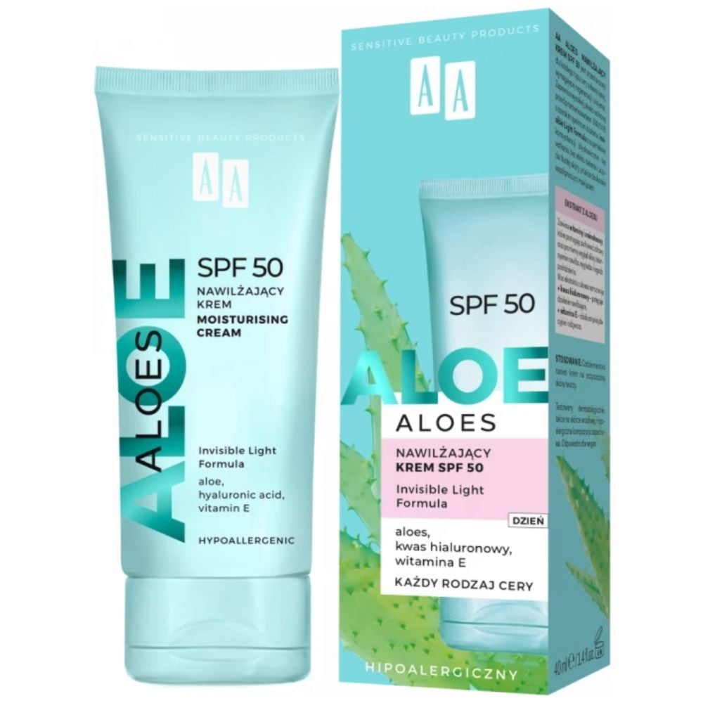 AA Aloes SPF 50 krem nawilżający 40 ml