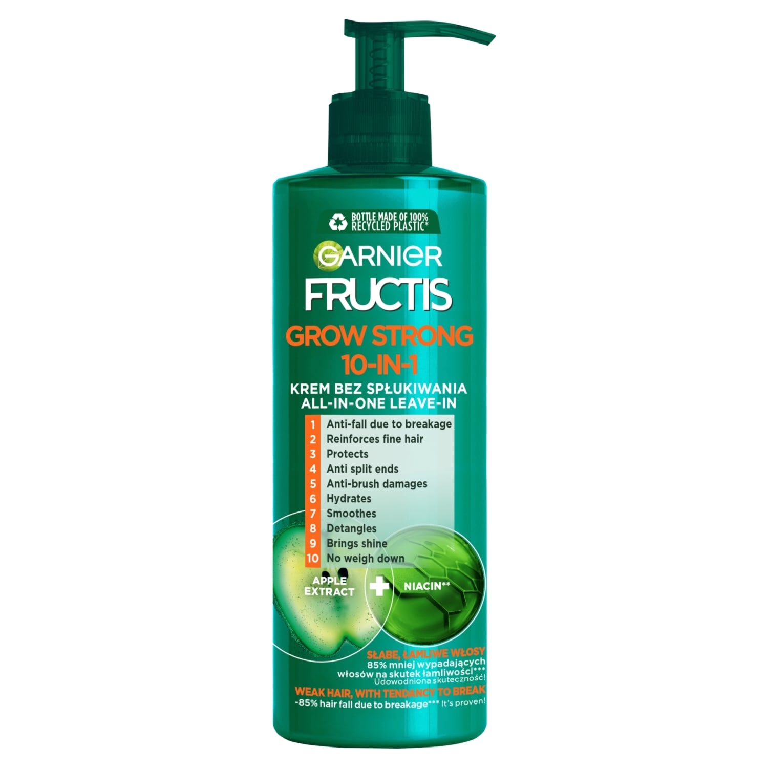 Garnier Fructis Grow Strong 10-in-1 Krem bez spłukiwania 400 ml