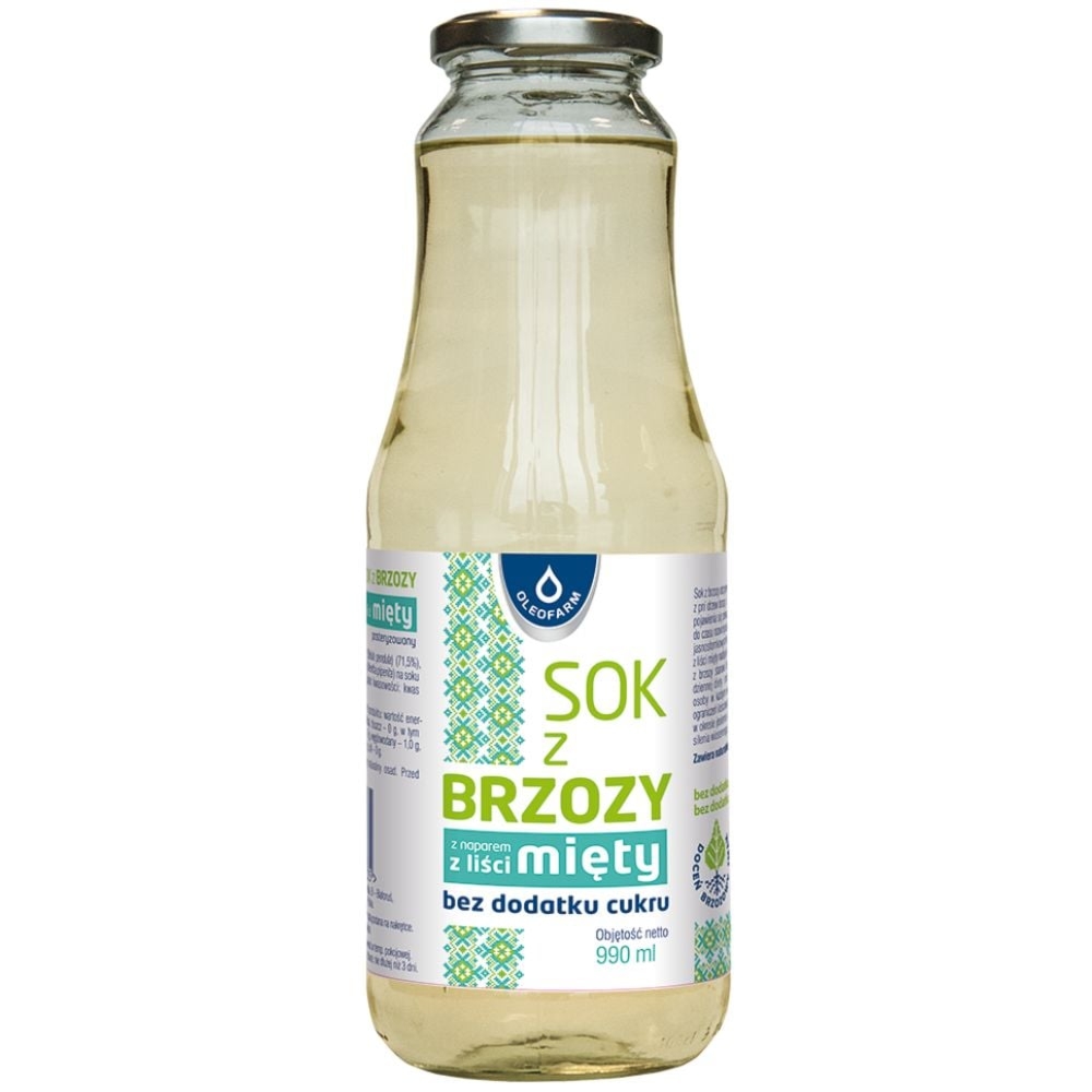 Oleofarm sok z brzozy z miętą 990 ml