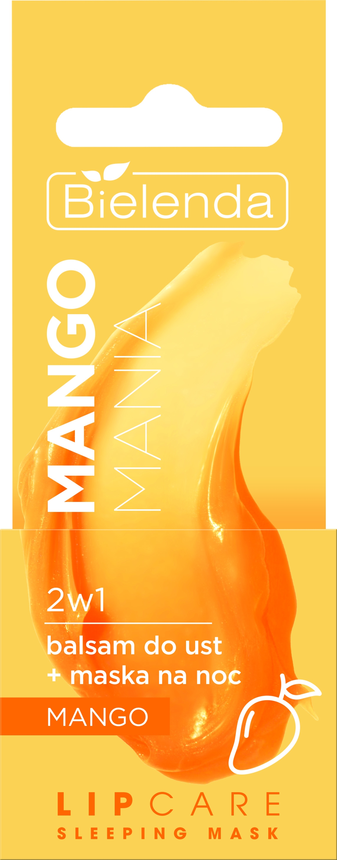 Bielenda 2w1 balsam do ust + maska na noc mango 10 g