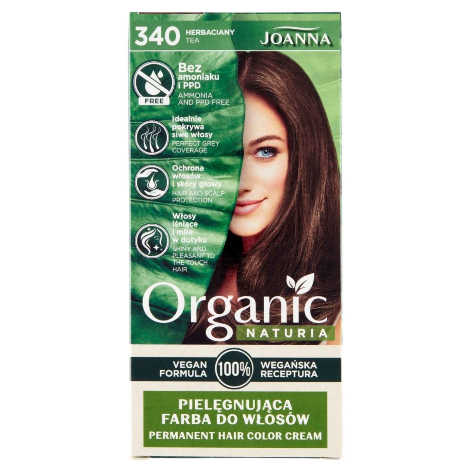 Joanna Naturia Organic farba do włosów Herbaciany (340)
