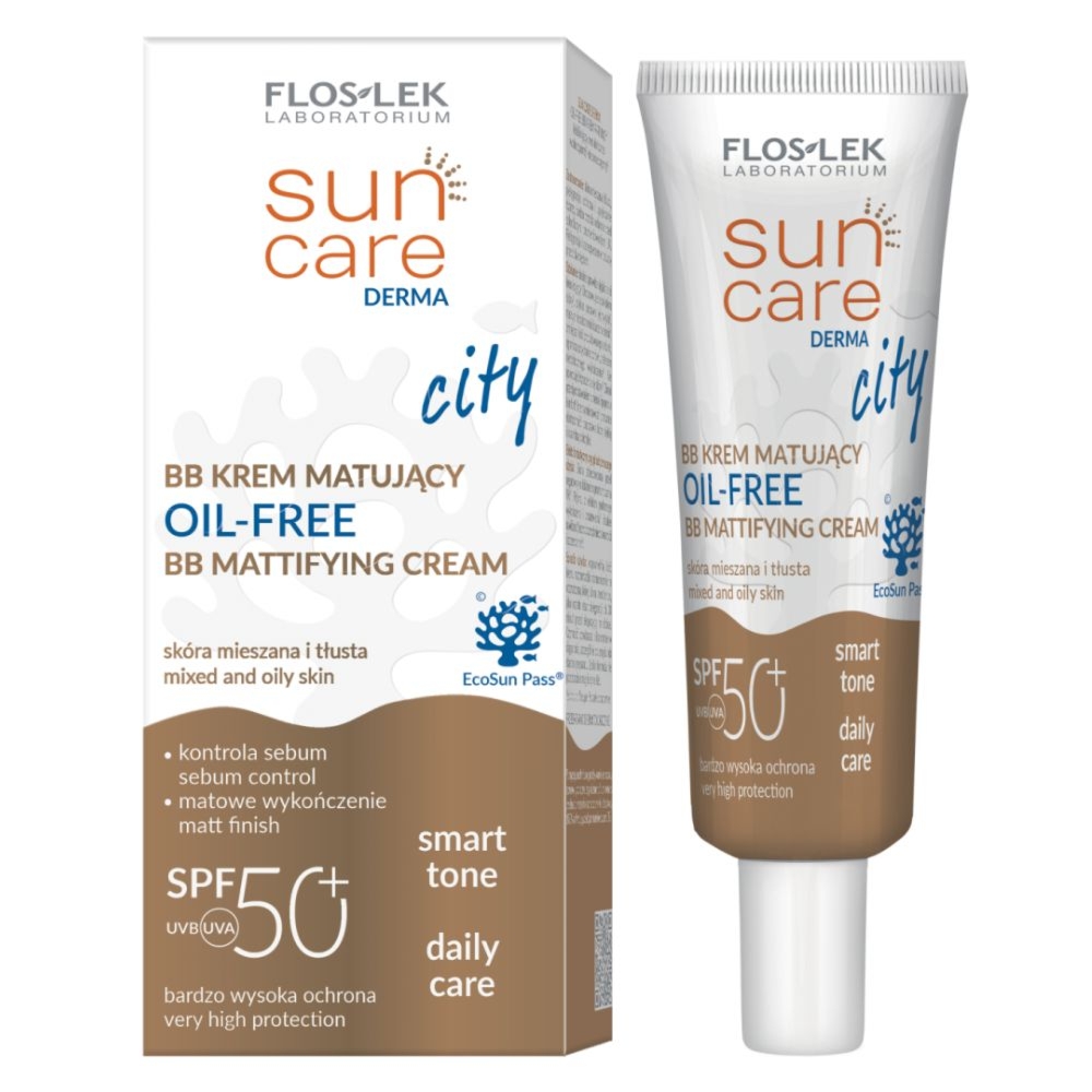Floslek Sun Care Derma City SPF50+ BB krem matujący 30 ml