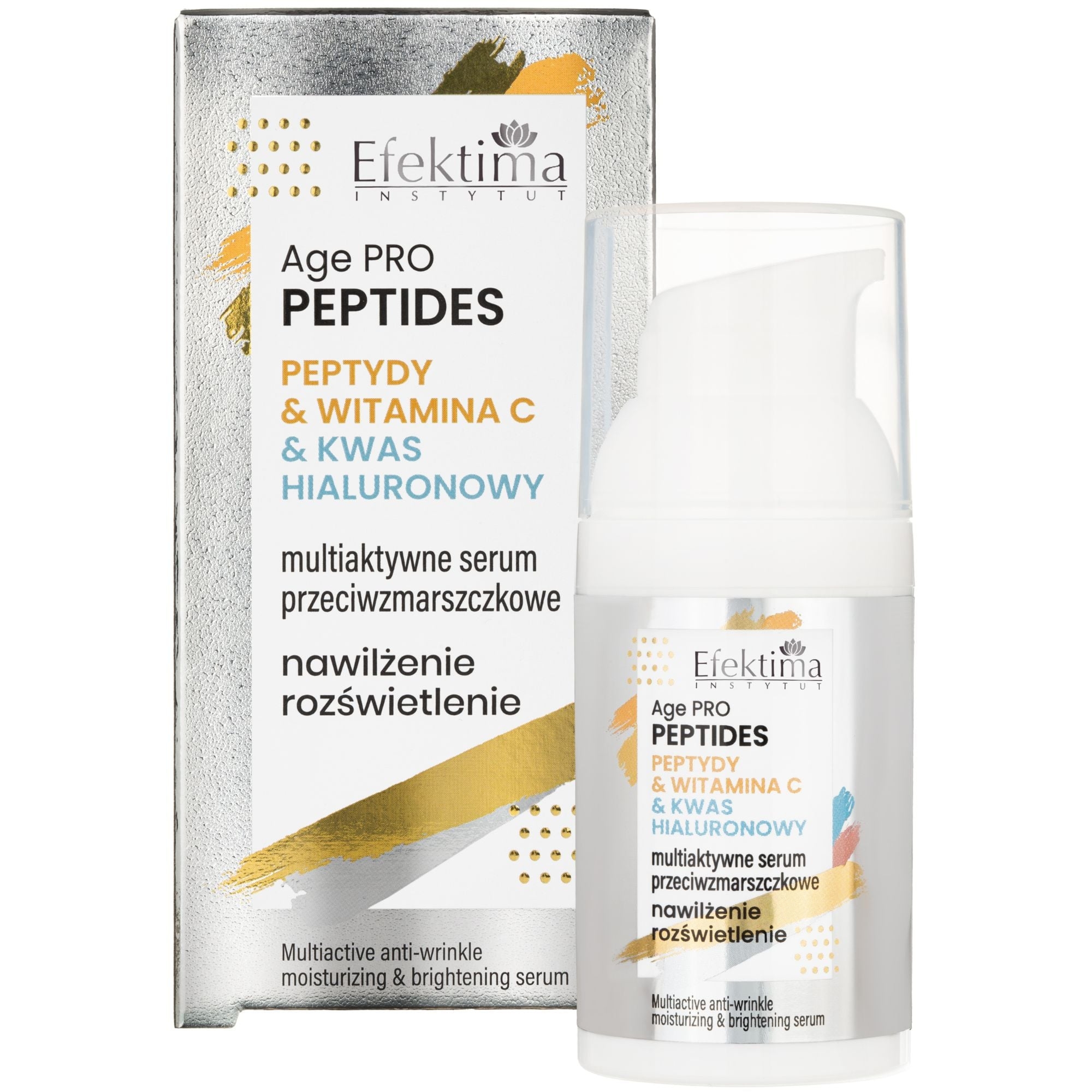 EFEKTIMA Peptydy & Wit C & Kwas Hialuronowy krem przeciwzmarszczkowy 30 ml