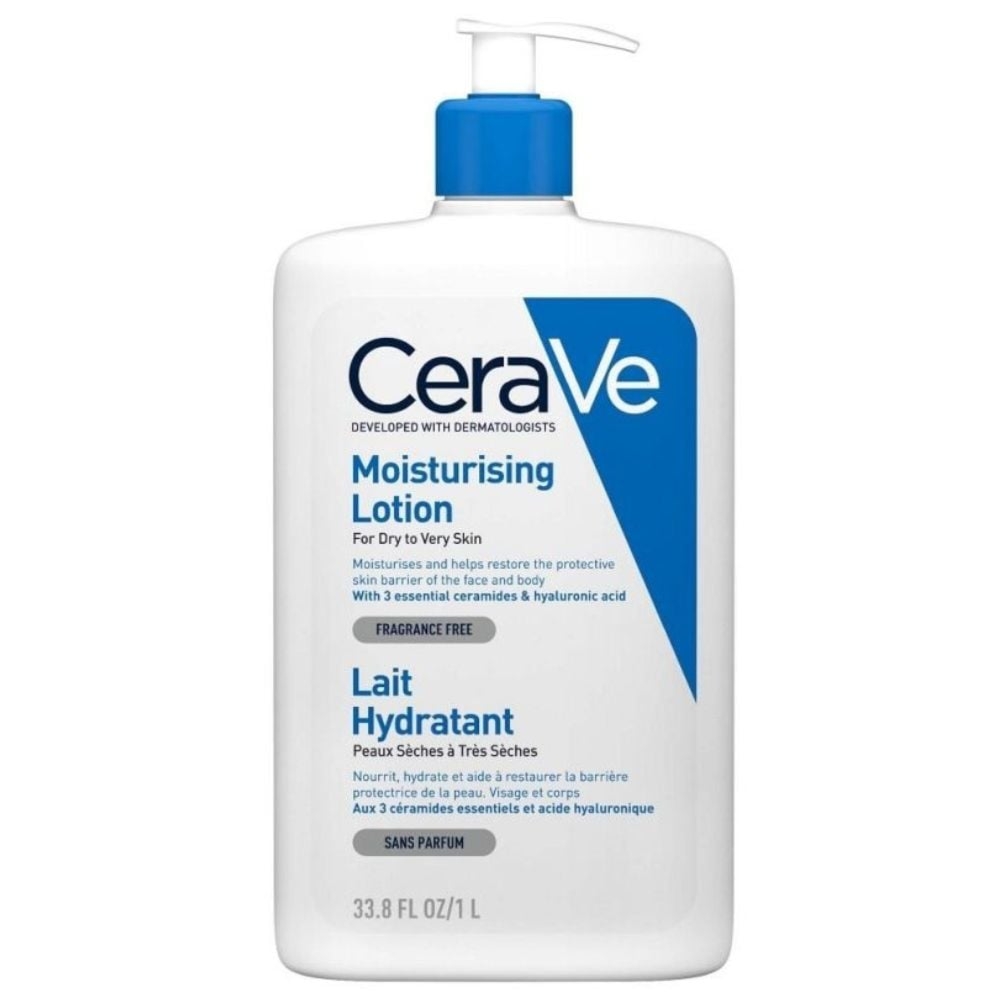 CeraVe Moisturizing Lotion nawilżajace mleczko do twarzy i ciała dla skóry suchej i bardzo suchej 1000ml