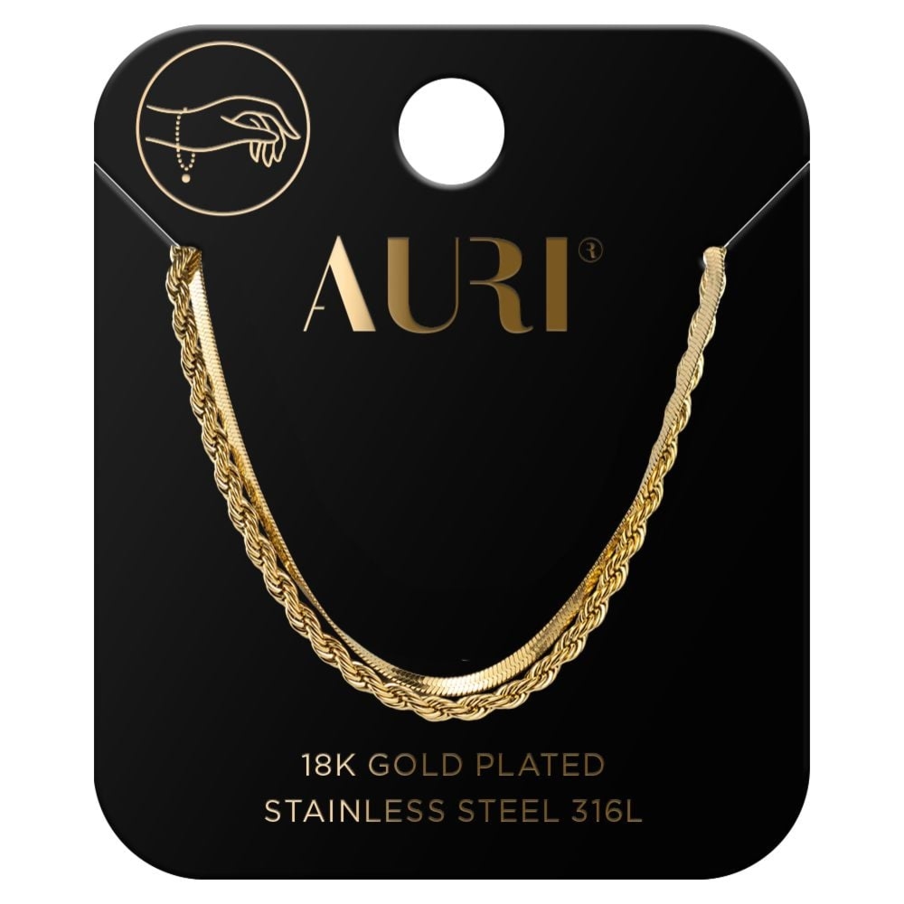 Auri bransoletka pleciona ze żmijką 1 sztuka