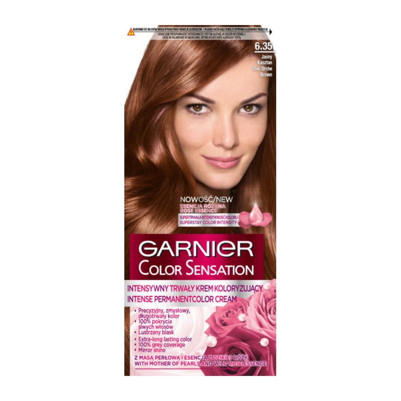 GARNIER krem koloryzujący Color Sensation 6.35 jasny kasztan