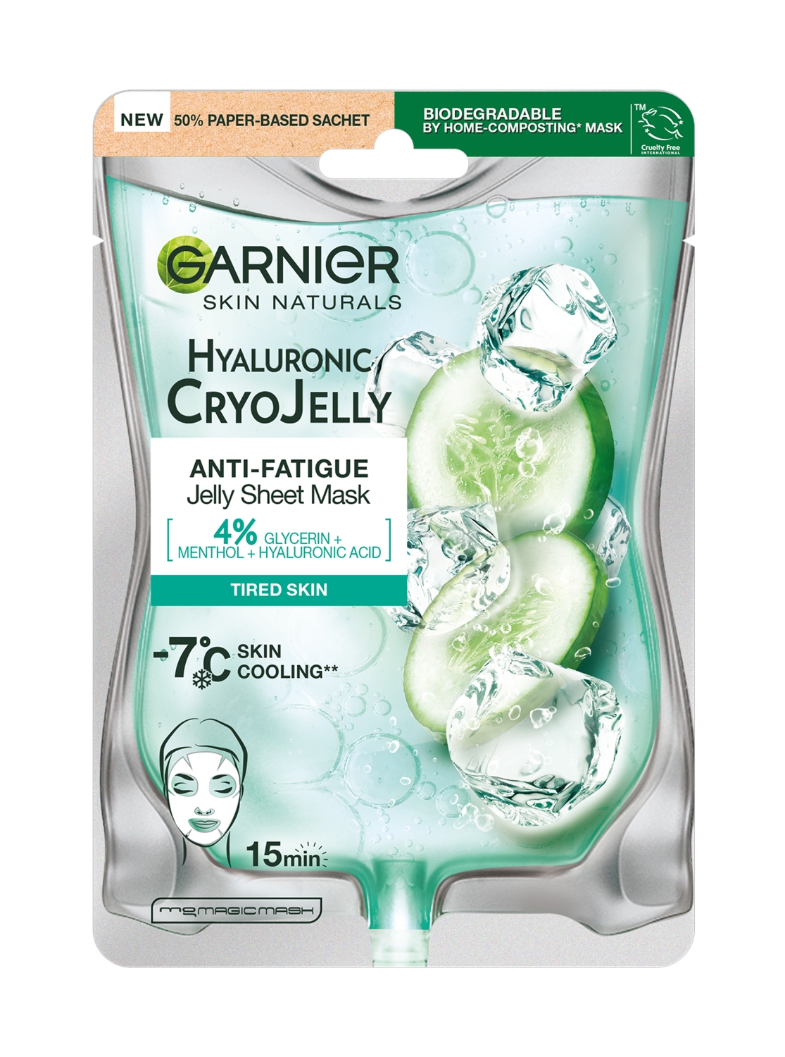 Garnier Hyaluronic Cryo Jelly Maska Na Tkaninie 27G