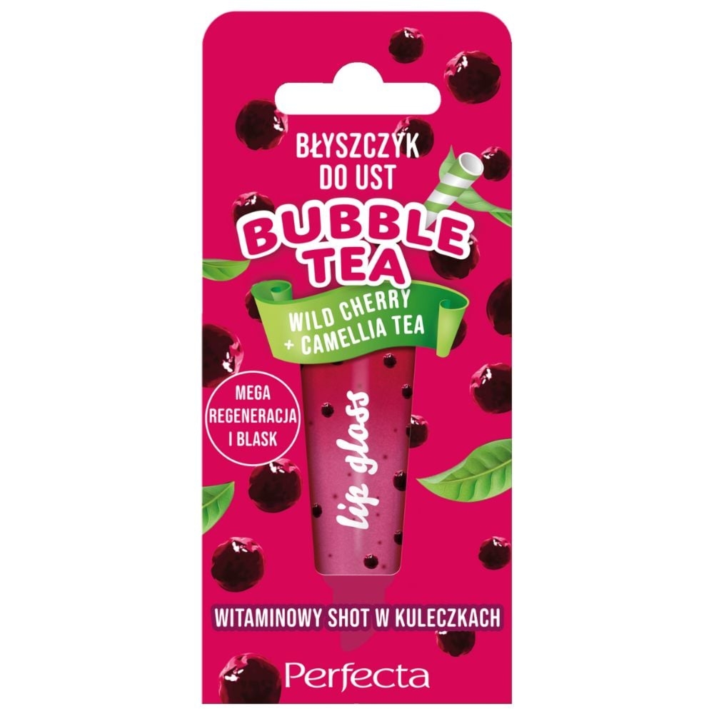 Perfecta błyszczyk BUBBLE TEA WILD CHERRY 10G
