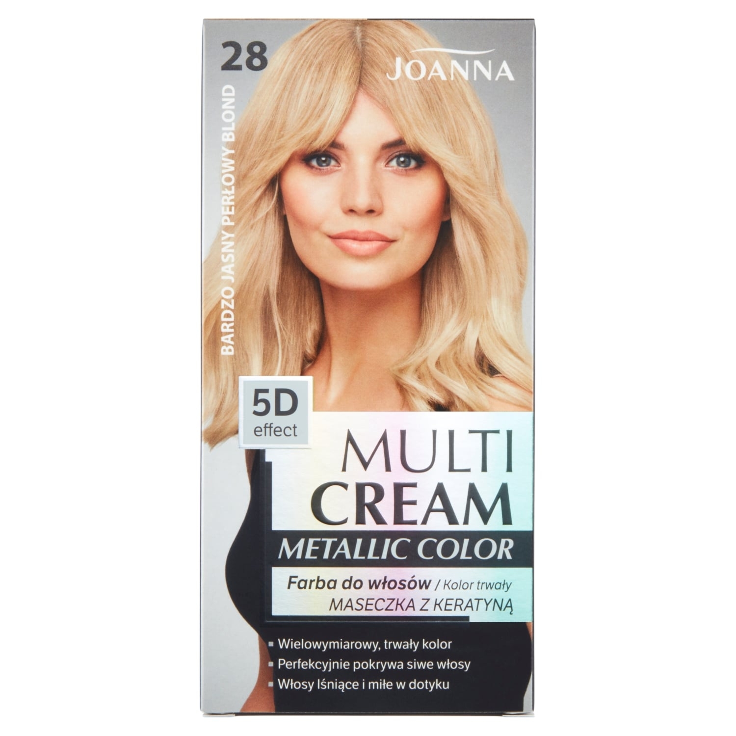 MULTI CREAM COLOR metallic Farba Bardzo jasny perłowy blond /28/