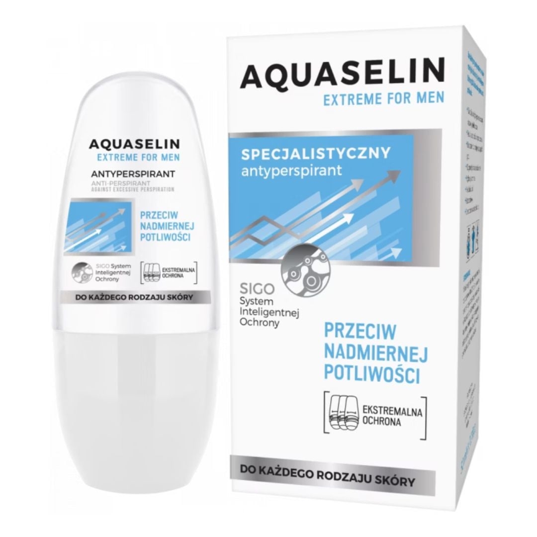 Aquaselin antyperspirant roll-on specjalistyczny Extreme Men 50 ml