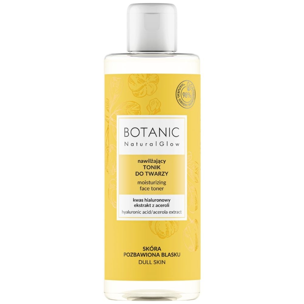 Botanic Natural Glow nawilżający tonik do twarzy 200 ml